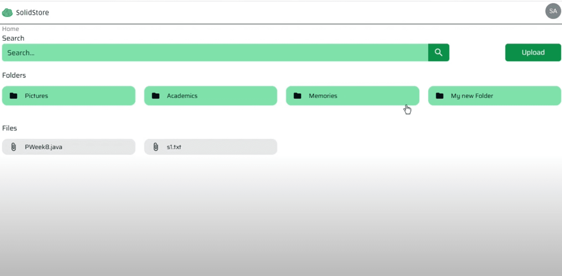 Cloud Storage App preview