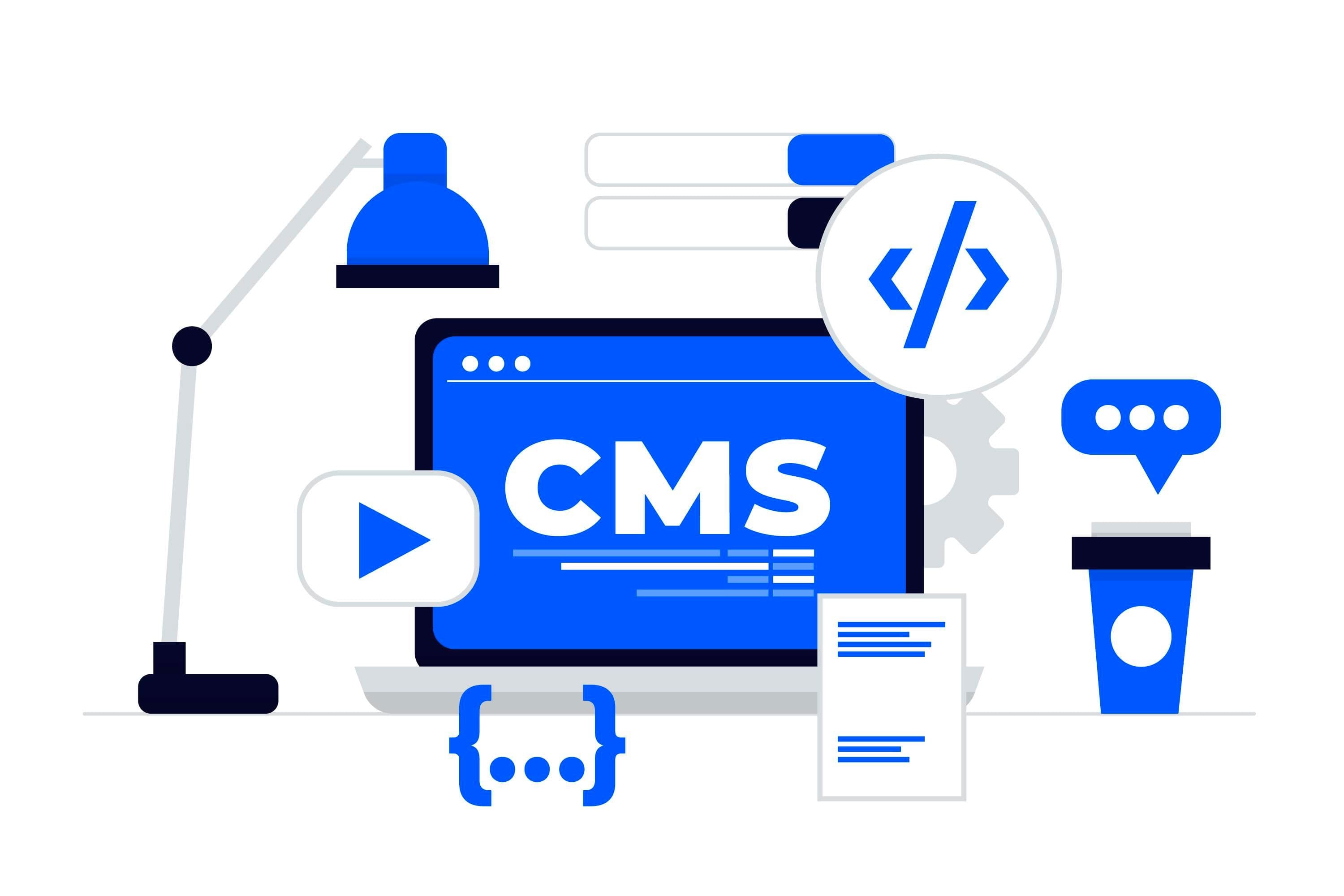 image of CMS, website, and general internet.